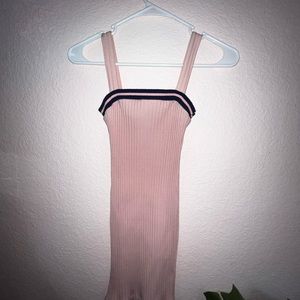 Urban outfitters bodycon dress navy pink y2k